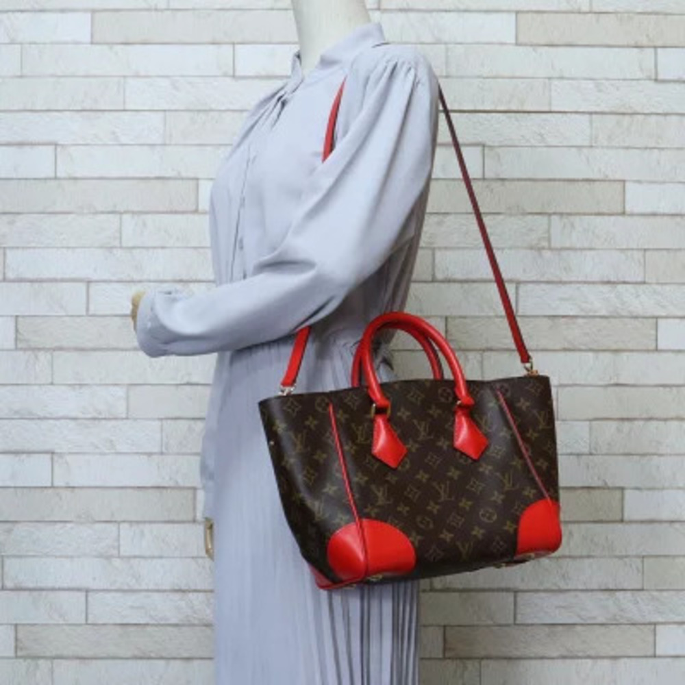 Louis Vuitton Monogram Shoulder Phoenix Bag Brown Canvas